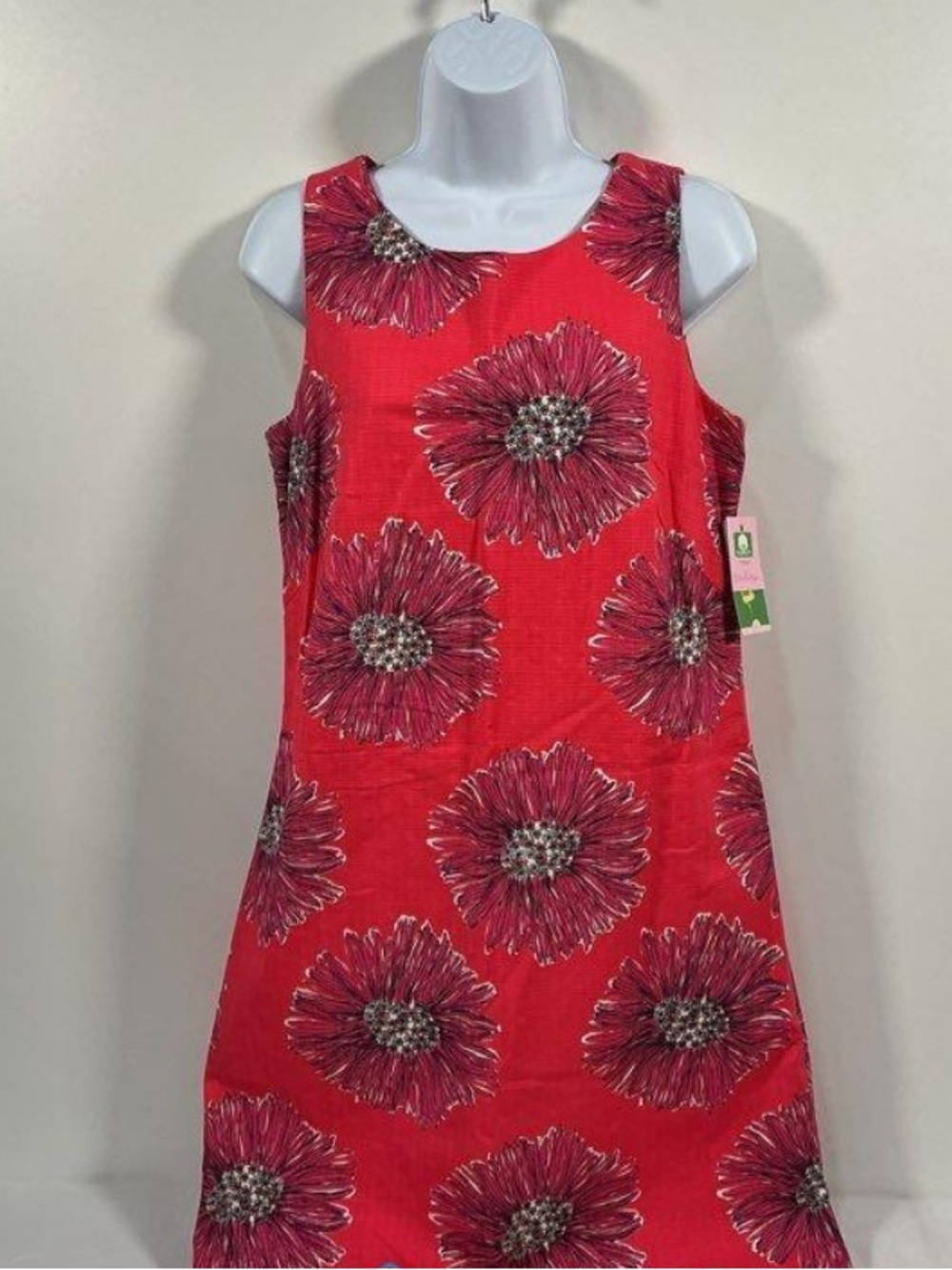 Lilly Pulitzer Stephanie Island Coral Boom Boom Sleevless Shift Dress - Picture 3 of 6